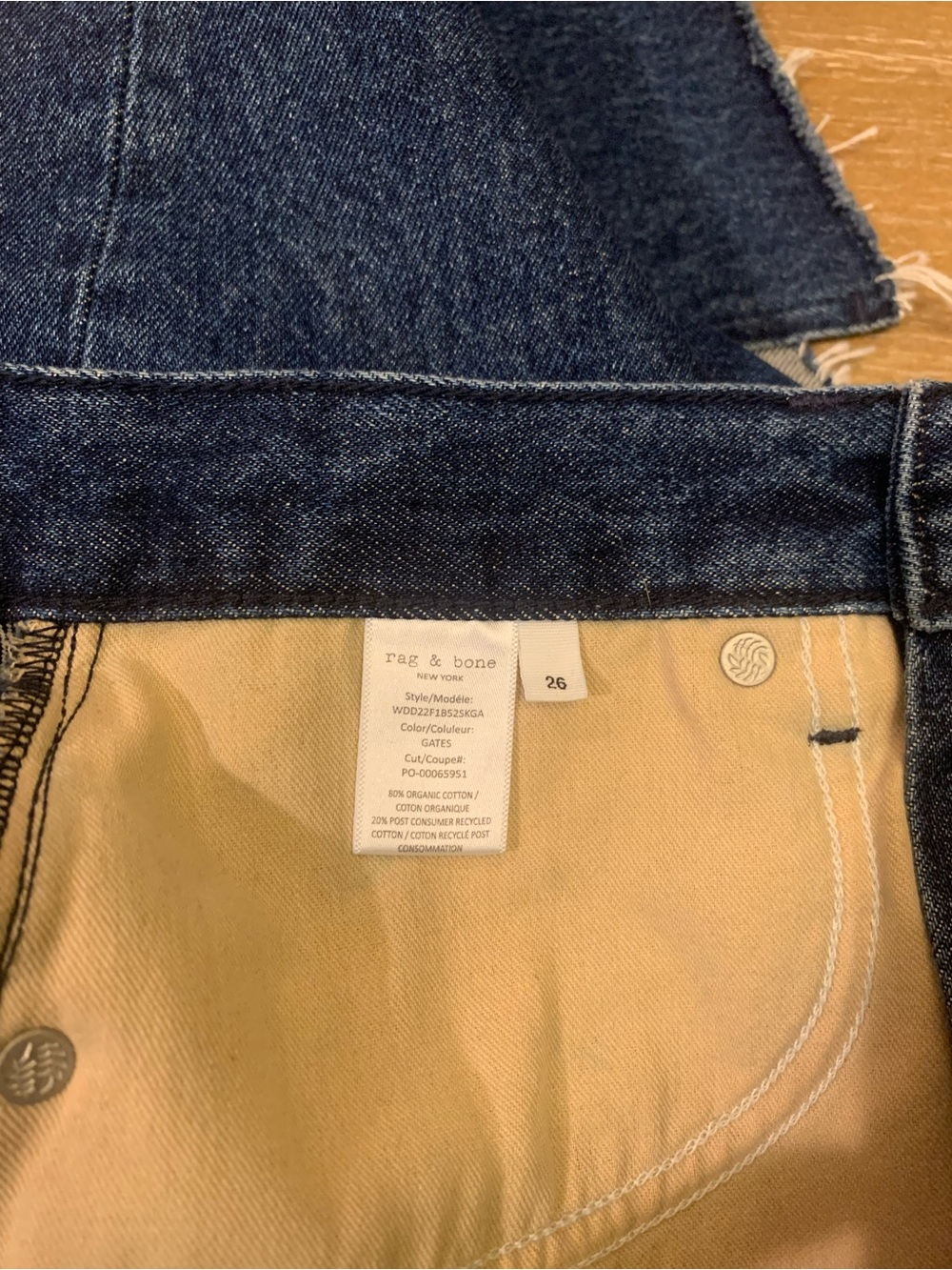 rag & bone Dark Blue  Sukato  denim Skirt with Raw Hem - Picture 8 of 14